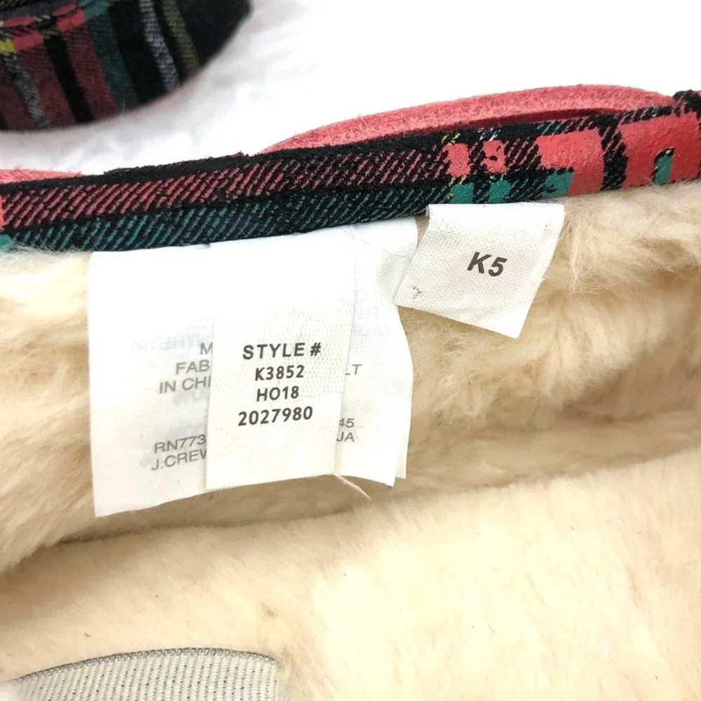 J Crew Crewcuts Stewart Tartan Moccasin Slippers